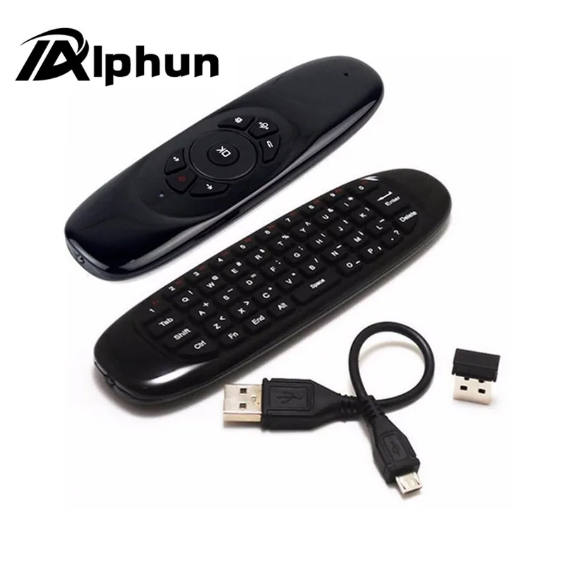 

Alphun C120 Fly Air Mouse Wireless TV BOX Keyboard 2.4G Wireless Smart Remote Controller for Android Windows MAC