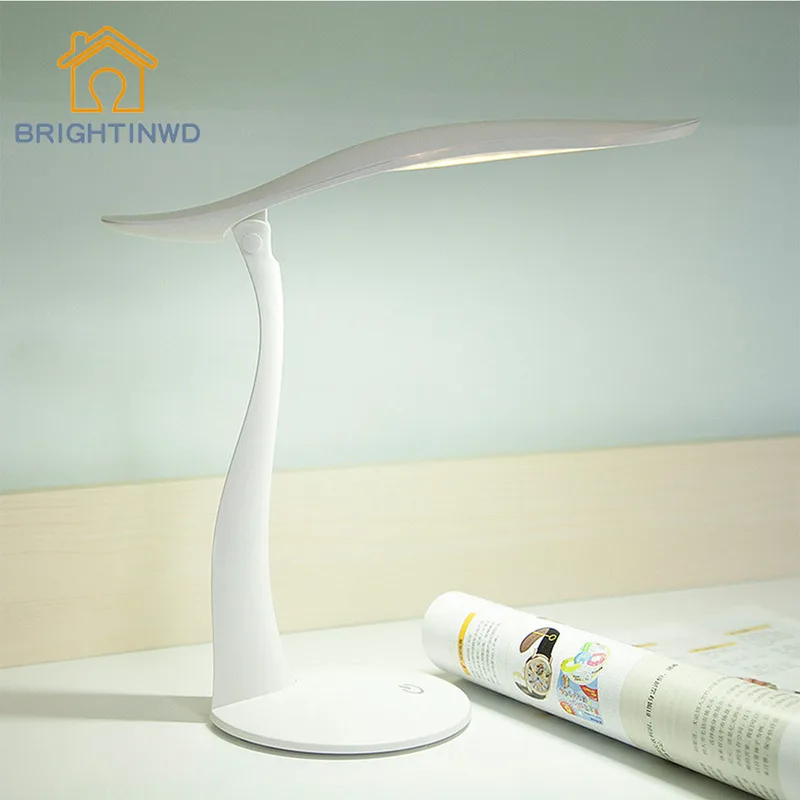 

BRIGHTINWD Led Reading Table Lamp Touch Touch Dimming Usb Rechargeable Children College Dormitory Desk Eye Protection