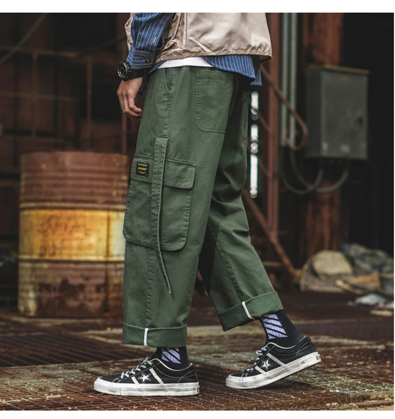 Korean Streetwear Harajuku Pants Men Fashion Street Style Cargo Pants  (56)