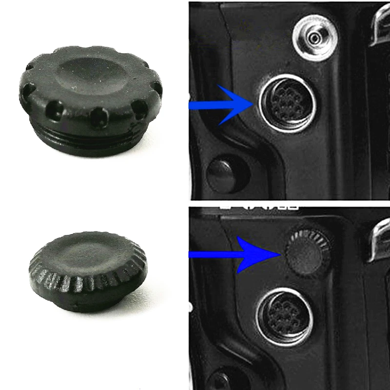 

10-Pin Remote + Flash PC Sync Terminal Cap Cover Set for Nikon D700 D300 D200 D2X Fuji S3 S5 Pro PF043