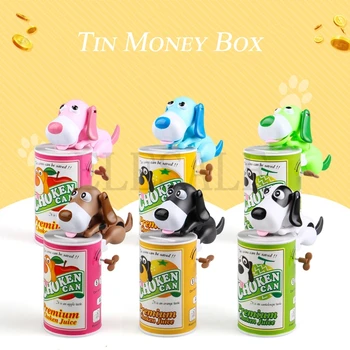 

6/Color Dog Coin Piggy Bank Plastic Money Safety Box Coin Bank Automatic Eaten Coin Bank