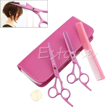 

Hot Selling Professional Hair Hairdressing Scissors Comb Set Cutting Thinning Shears Barber D14912