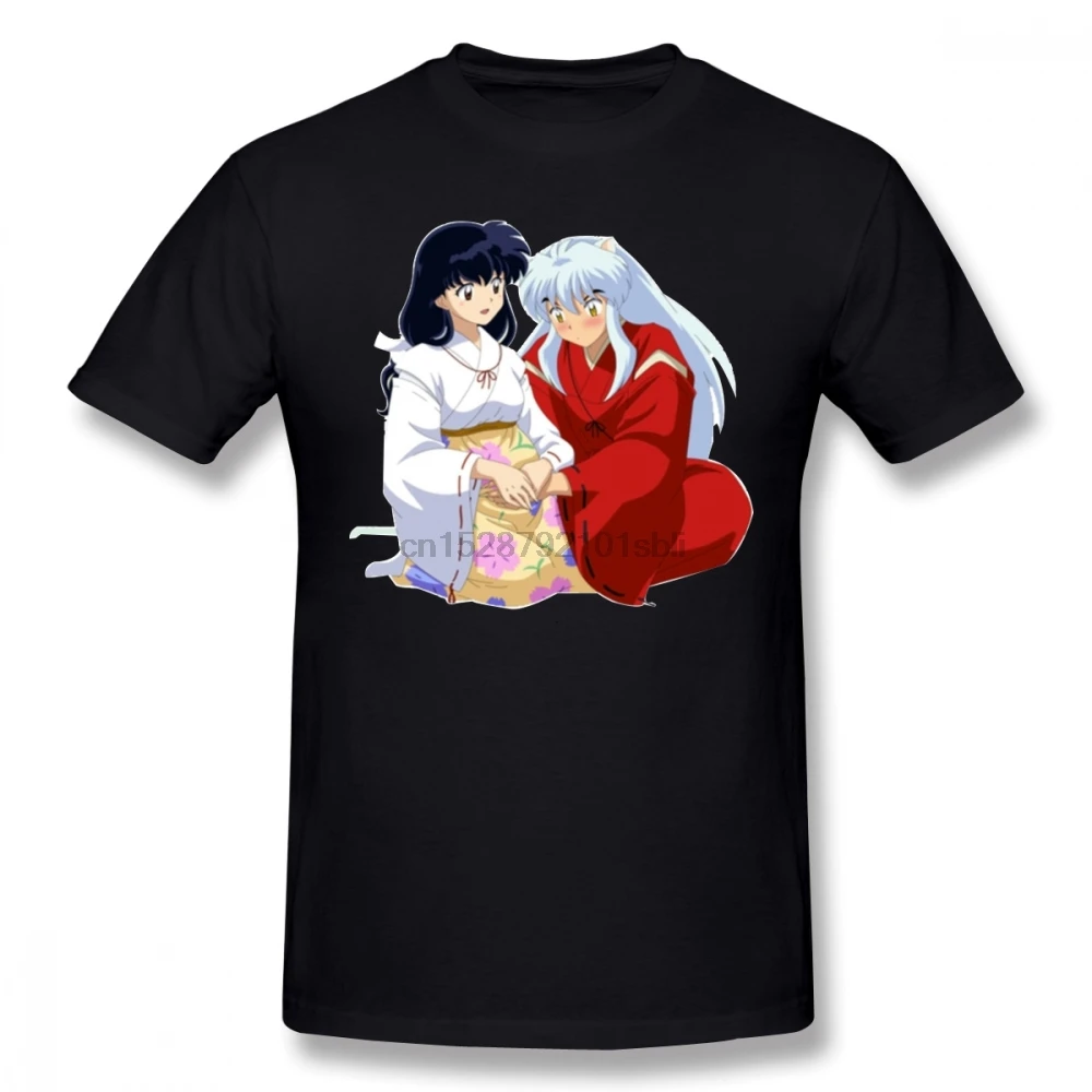 Inuyasha футболка InuYasha оверсайз с коротким рукавом Повседневная из 100 хлопка