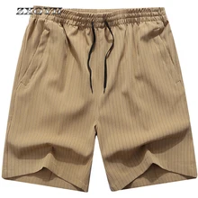 ZXQYH мужские быстросохнущие шорты, летние шорты для бега, фитнеса, шорты для кемпинга, скалолазания, 7XL, большие размеры, шорты в полоску