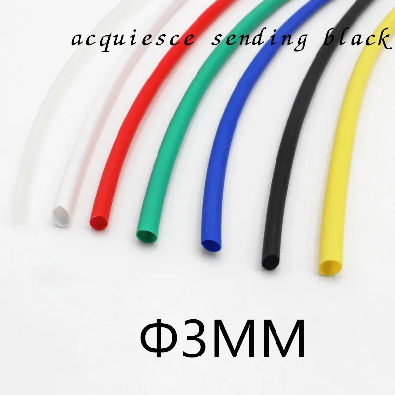 (1Meter/lot)3MM Inner Diameter White color Heat Shrinkable Tube / Heat