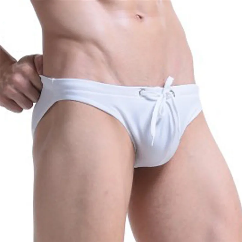 Mens Triangle Briefs Swimwear Beach Underwear Trunk Underpants Swim Casual Quick-drying Men Triangular Mens Swim Trunks #2J19 (3)