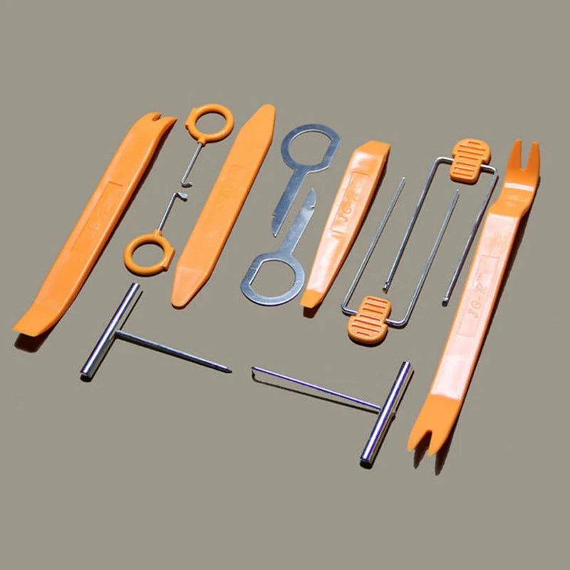 11Pcs Car Trim and Moulding Install /& Removal Bodyshop Garage Pro Nylon Tool Set
