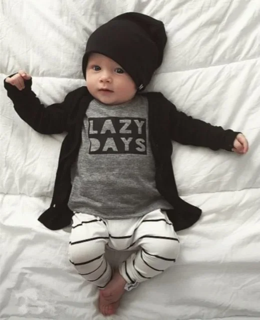 2018 automne nouveau mode bébé garçon vêtements bébé barboteuses à