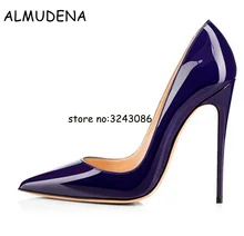 Black Blue White Pink Yellow Patent Leather Lady High Heels Shoes Slip-on Woman Wedding Party Shoes Fashion Women Pumps Shoes Black Blue White Pink Yellow Patent Leather Lady High Heels Shoes Slip-on Woman Wedding Party Shoes Fashion Women Pumps Shoes