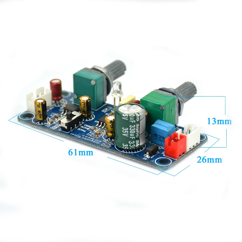 1 шт. DC 9-32 в фильтр низких частот бас сабвуфер предусилитель Плата усилителя одной мощности