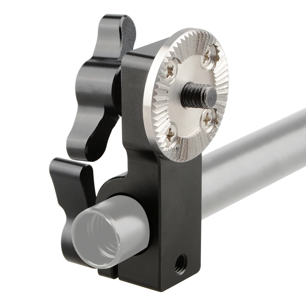CAMVATE 15 мм стержневой зажим с креплением ARRI Rosette (черный винт) C1706|15mm rod clamp|rod clamp15mm |