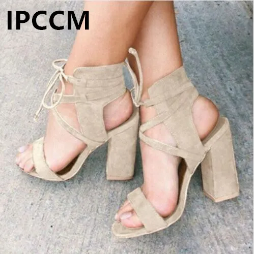 

IPCCM Brand Women Sandals Summer Sexy High Heels Sandals For Women Shoes Gladiator Fashion Sandals Open Toe Sandals Summer Shoes