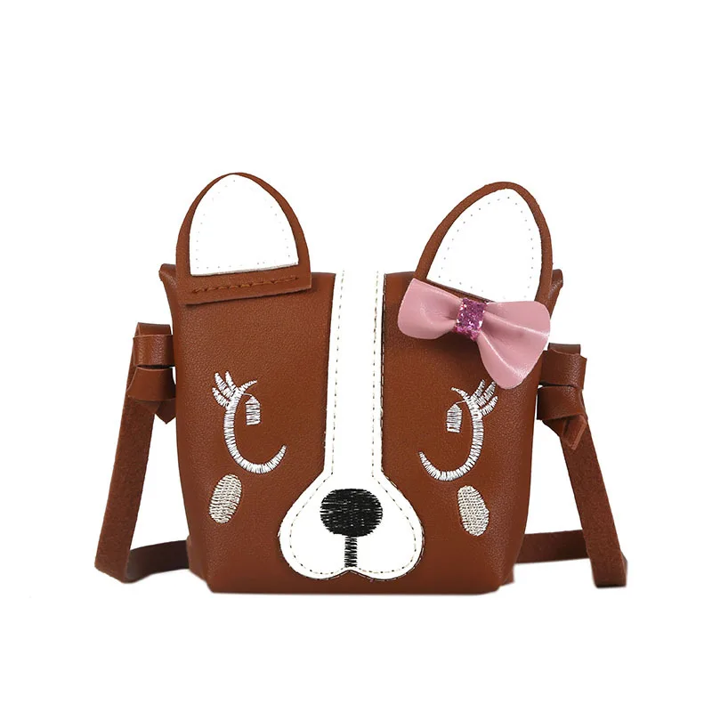 Мини-сумка с милой собачкой; детская сумка через плечо; сумки-мессенджеры