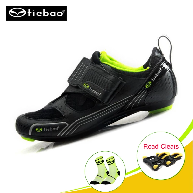 

TIEBAO pro cycling shoes road Athletic Racing Triathlon Bicycle Shoes Breathable self-locking riding shoes road bike sneakers