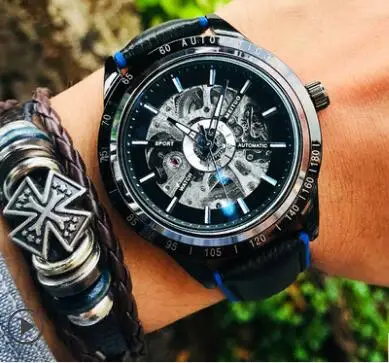 Relojes часы мужские MEITUO модные спортивные автоматические механические часы мужские часы Топ бренд Роскошные наручные часы Relogio Masculino - Цвет: Color 12