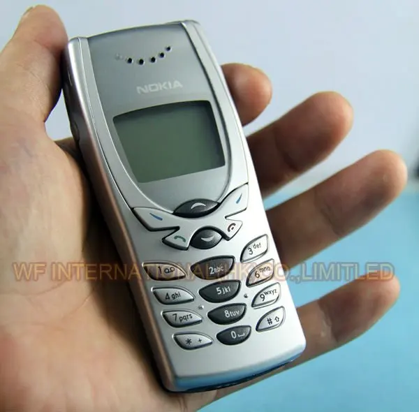 Разблокированный Мобильный телефон Nokia 8250 2G GSM 900/1800 серебристый один год