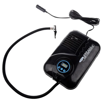 

Black Digital Portable Electronic Tyre Air Compressor 12V Car Tire Inflator Digital Tyre Inflating Pump 250PSI