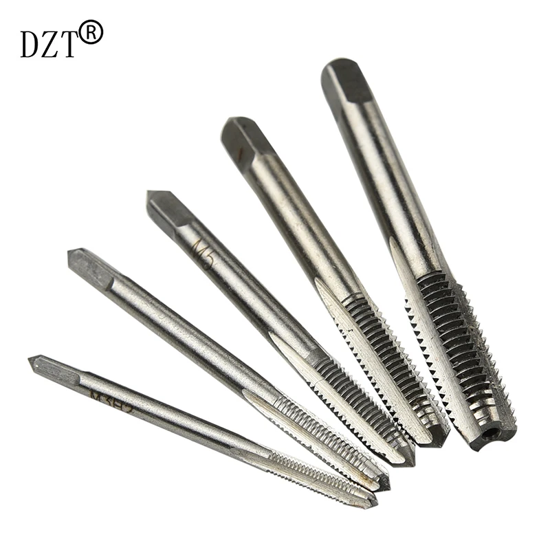 5pcs Tap Machine Tap Thread Hand Tools Drill Bit Threading Tapsin Tap