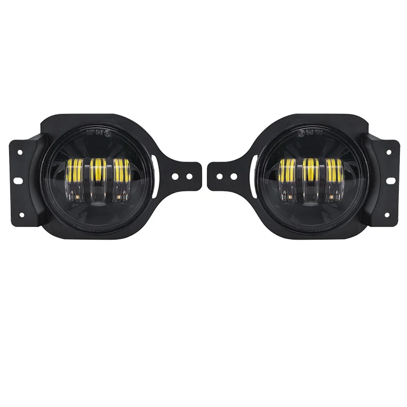 2019 Newest 30W 4'' LED Fog Light, 4inch LED Driving Fog Lamp For Jeep Wrangler JL 2018  Pair (2)