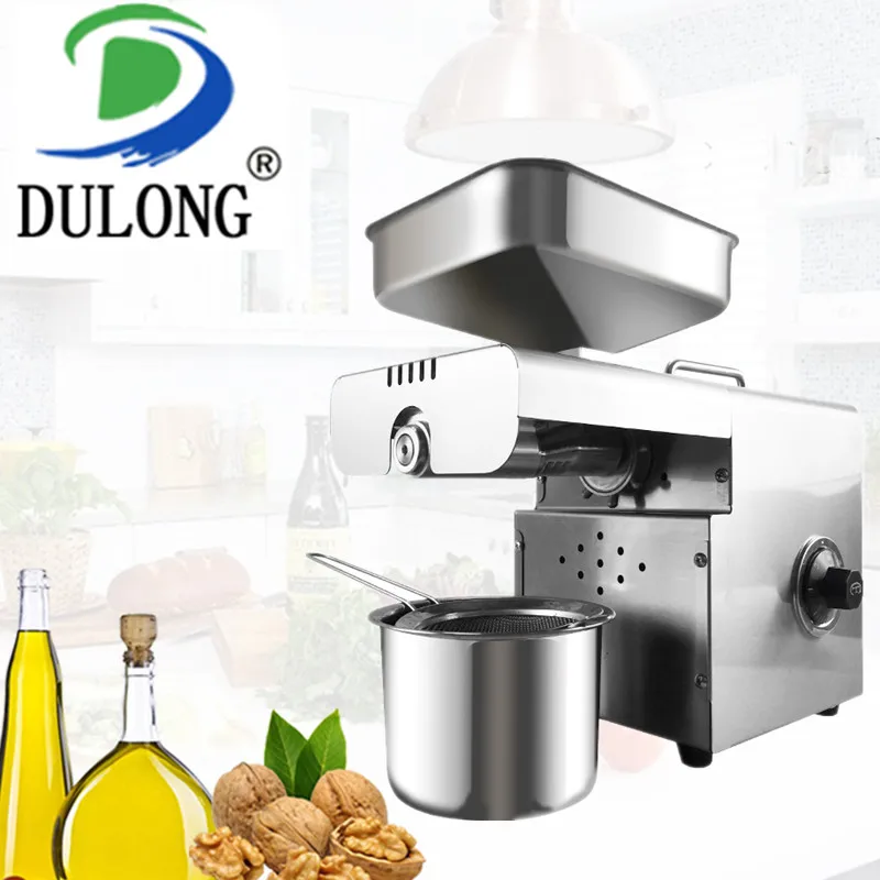 

Automatic intelligent oil press machine with thermostat control sunflower seed soybean peanut black sesame oil making machine