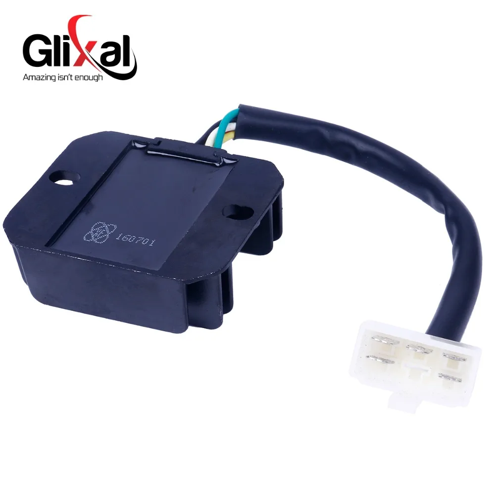Регулятор напряжения Glixal GY6 125cc 150cc 152QMI 15QMJ Скутер мопед ATV Go-Kart (1 вилка 5 проводов) |