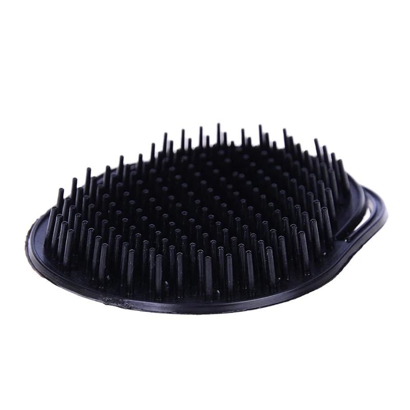 1Pc Black Soft  Shampoo Brush Hair Scalp Massage Brush Shower Hair Washing Comb Head Scalp Massager Head Hair Care 10*7cm