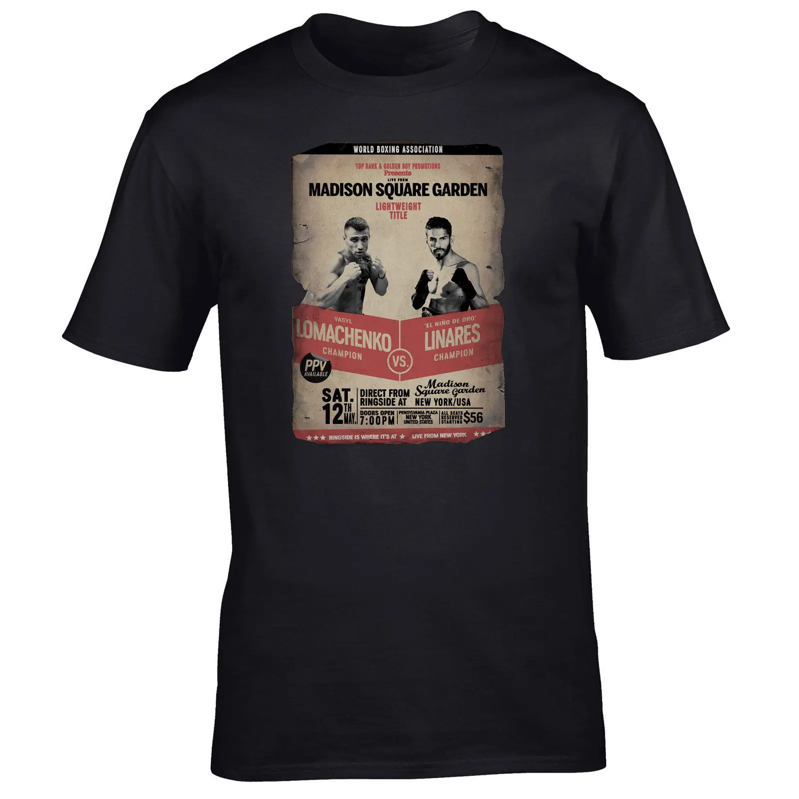 Vasyl Lomachenko vs Jorge Linares Hi Tech The Golden Boy T-Shirt