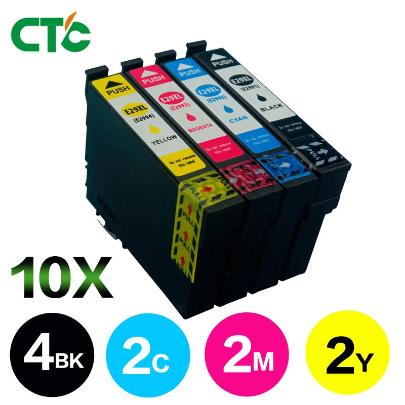 10 упаковок T2996 29XL чернильный картридж совместимый для EPSON XP 235 335 332 432 435 442 342 345 245 247
