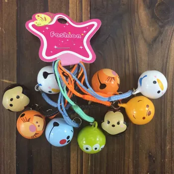 

Hot Sale 50 pcs Cartoon Charms Bell DIY Pendant With Strap Cellphone Key Chains XX-96