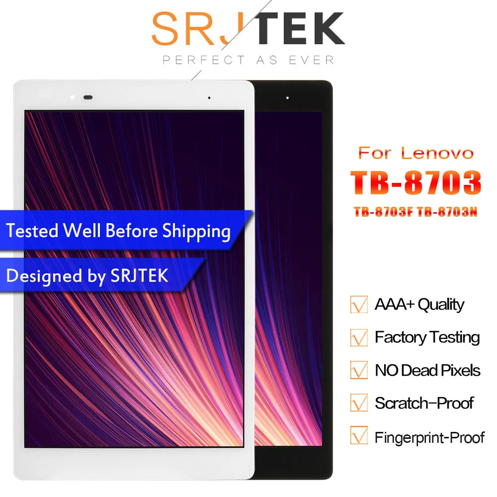 Srjtek для Lenovo Tab 3 8 Plus Tab3 P8 TB 8703F 8703N 8703 сенсорный экран дигитайзер + ЖК дисплей