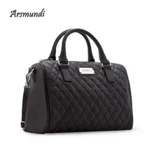 ARSMUNDI bolsos mujer de marca famosa 2018 bolso pajade diamante de moda para bolso mujer marcas famosas de lujoVintage Pillow Bolsos de diseño de moda de gran capacidad real de cuero