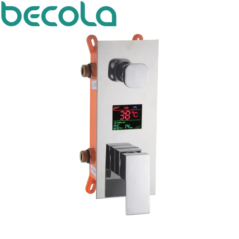 Скрытый душевой клапан BECOLA Bew с цифровым дисплеем температуры|concealed shower valves|shower