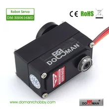 20 шт./лот DM-RS0616MD Metal Gear 6 кг низкий профиль Digital 360 градусов непрерывное вращение робот серво