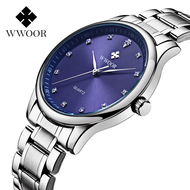

2018 New Brand Sports Watches Men's Casual Quartz Watch Waterproof Diamonds Hour Stainless Steel Men WristWatch Male Clock Style