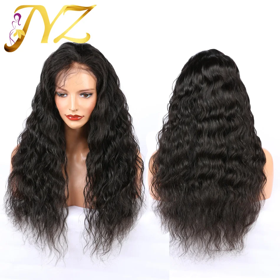

JYZ Loose Deep Wave Wig 13X4 Brazilian Lace Front Human Hair Wigs With Baby Hair Remy Hair Pre Plucked Bleached Knots