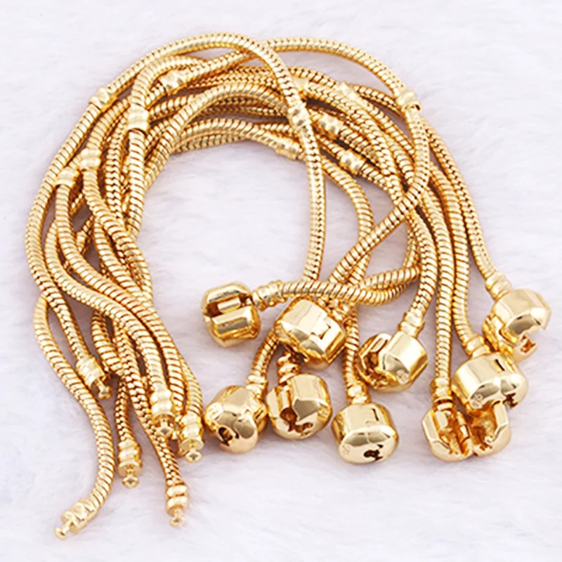 

gold girl bracelet base chain factory direct wholesale street fashion jewelry European charm trend