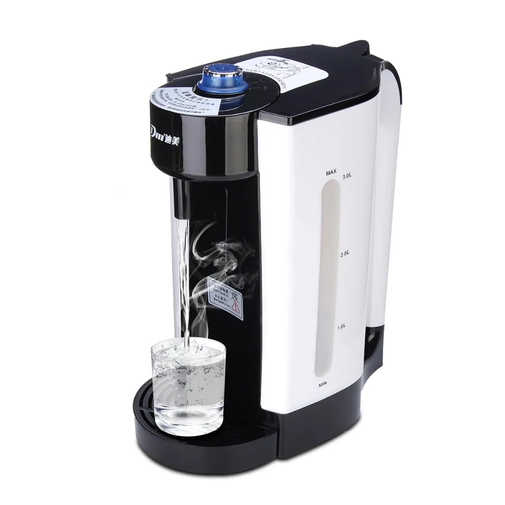 3L Electric Water Boiler Instant Heating Electric Kettle Water Dispenser Adjustable Temperature Coffee Tea Maker Office 2000W