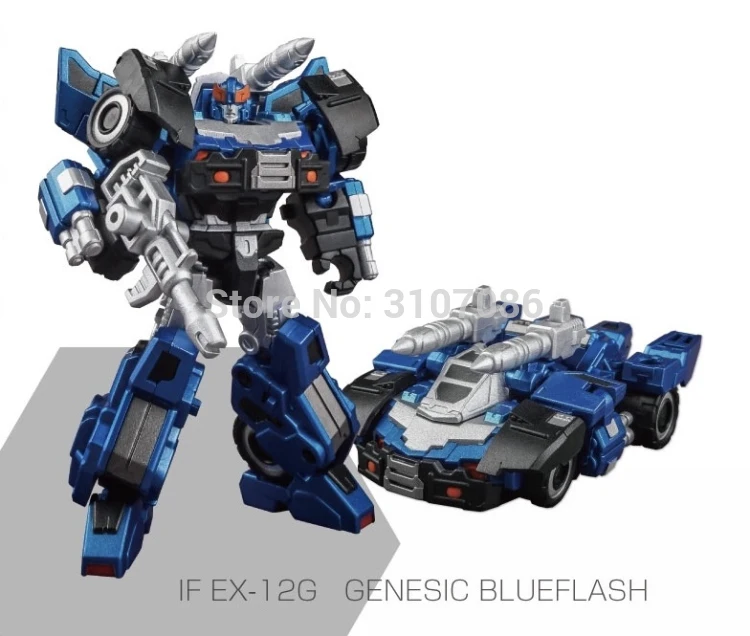 Железный завод трансформация IF EX 12G EX12G Genesic Blueflash Bluestreak фигурка робота