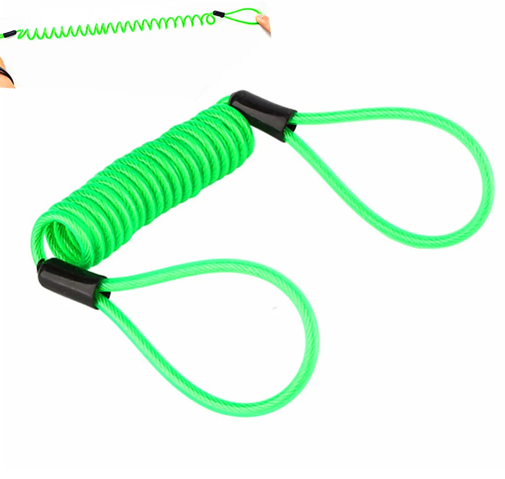 

Motorcycle Scooter Disc Lock Security Reminder Cable Bike Motorbike Tool Anti Thief Safety Tools