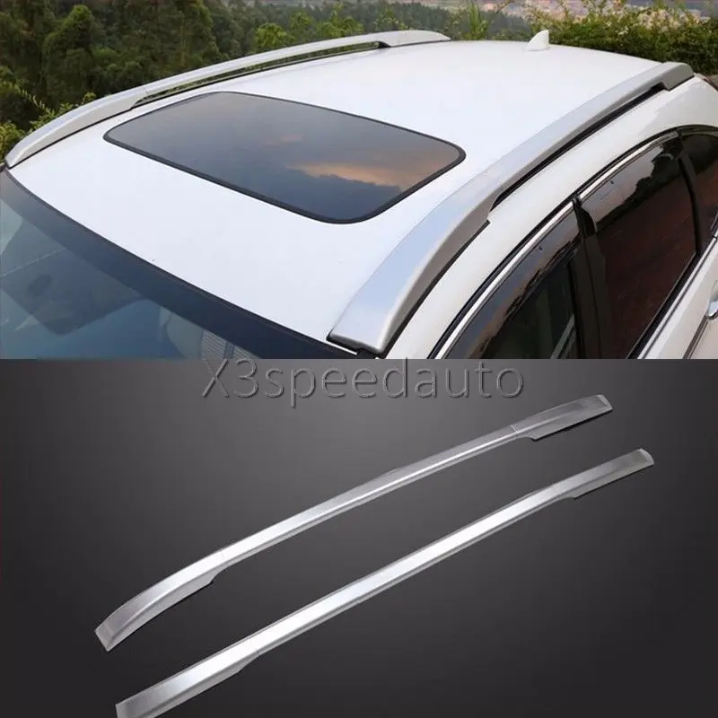 لهوندا crv cr 2012 13 14 15 16 سبائك الألومنيوم شريط سقف رف الأمتعة الناقل 2 قطع السيارات التصميم