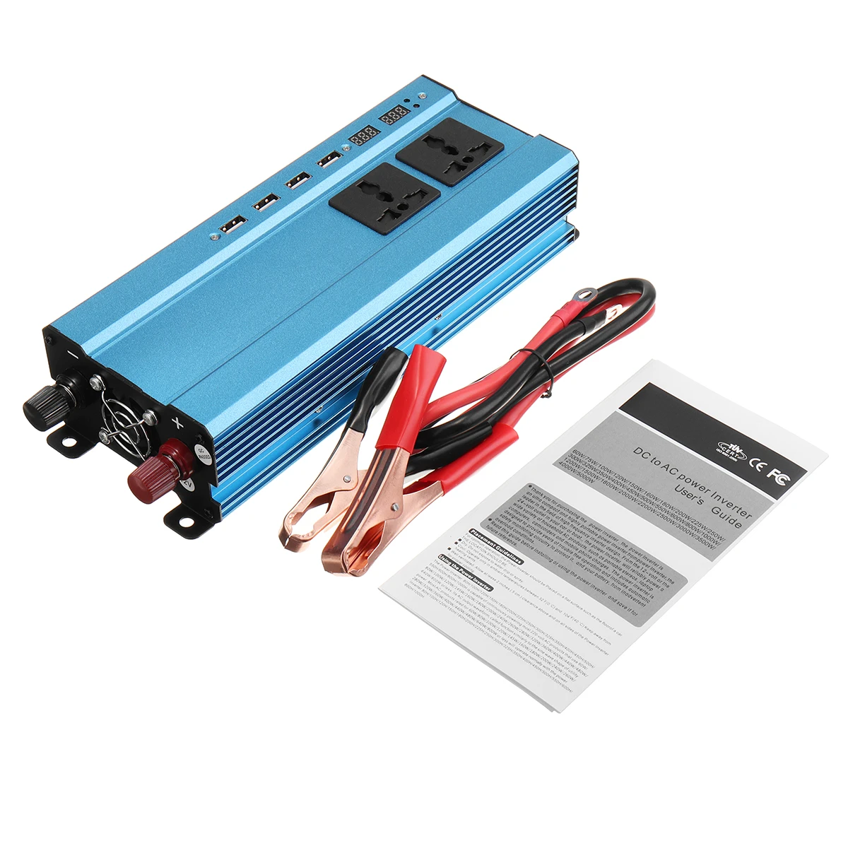 

Inverter 12V 220V 5000W Pea k Power Car Inverter DC-AC Solar Sine Wave Inverter Voltage Transformer Converter LED Display
