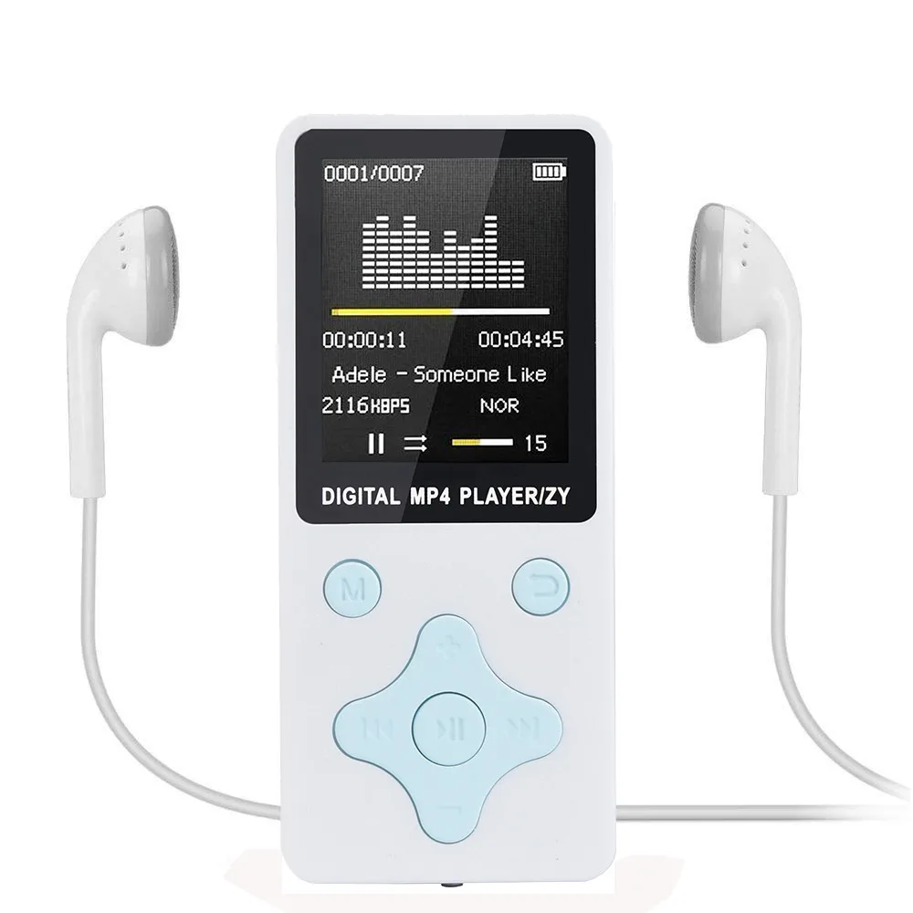 Дропшиппинг Мода портативный MP3 MP4 плеер ЖК-экран FM Радио Видео игры фильм - Цвет: Белый