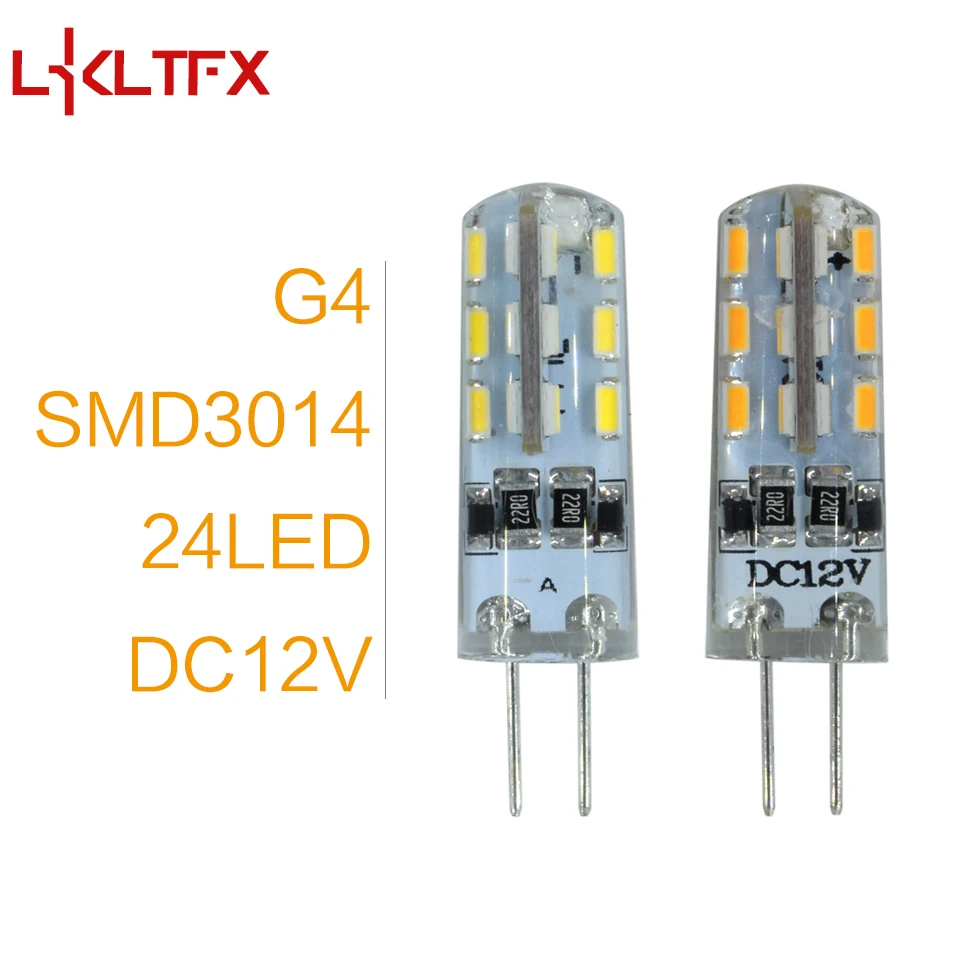 Lkltfx 10 шт. G4 DC 12 В/AC 220 В G9 SMD3014 2835 1 Вт 2 Вт 3 Вт заменить Галогенные Светодиодные лампы 360 Угол луча LED лампада лампы - Испускаемый цвет: 24Leds G4