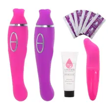 Silicone Clitoris Stimulator Rechargeable Dildo Vibrator G Spot Massager with 8 Modes Adult Sex Toys for Women and Couple