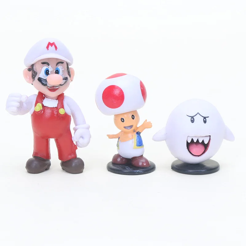 Набор фигурок Super Mario Bros Луиджи Варио валуиджи Ослик Конг жаба в форме персика