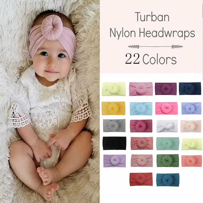 

Baby Headband Newborn Girl Headbands Infant Turban Toddler Hair Accessories Nylon Cotton Headwrap Hair Band Cute Kwaii Soft 2019