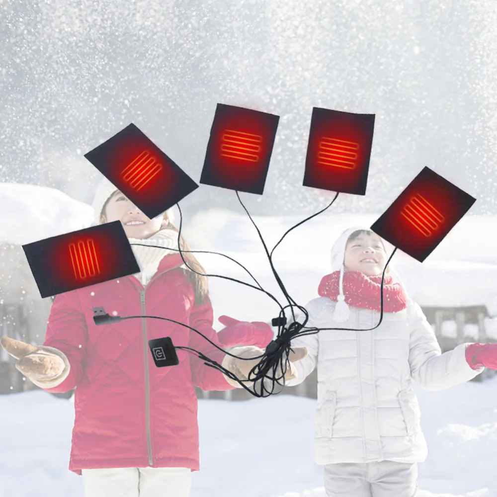 Buy USB 1 for 5 Electric Heating Clothes Carbon Fiber