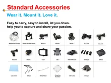 New Eken 4 K H3 remote Sports camer Ultra HD 4K WiFi 1080P dual screen 2.0 go waterproof pro go pro hero 4 style Action cam