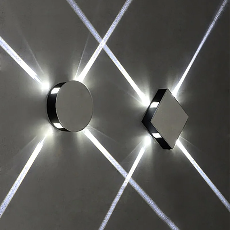 

Led Wall Lamp Modern Creative Aisle Round Square Wall Lamp Bedroom Bedside Corridor Staircase Hotel Project LED Indoor Light