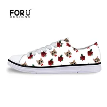 FOURDESIGNS/женская модная повседневная обувь на плоской подошве, без шнуровки, с принтом в виде кошачьей головы, парусиновые эспадрильи для отдыха, Студенческая обувь для девочек